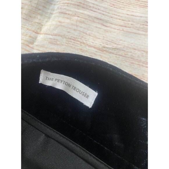 NWT Loft Women's Black Velvet The Peyton Trouser Casual Pants - 16 Tall - Picture 11 of 16